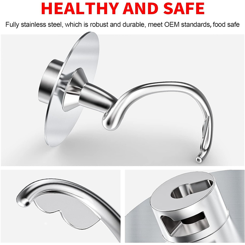 Kitchenaid Mixer Hand Mixer - Stainless Steel Spiral Dough Hook For