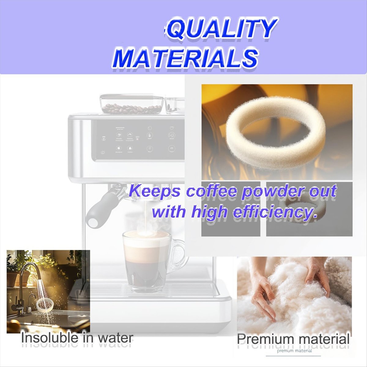(A64E) 6Piece Felt Washer Repl - Breville Espresso Bes870 评论和价格